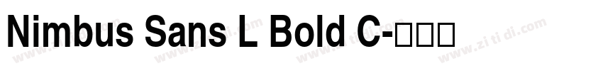 Nimbus Sans L Bold C字体转换